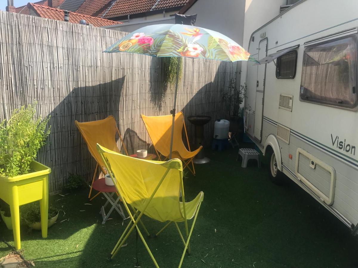 Gardencaravan Near Ghent In Green Area Gante Exterior foto